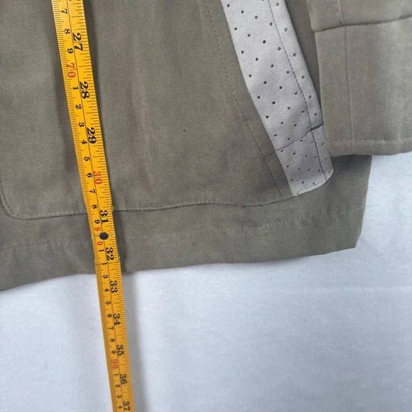 Belcade Mens Tan Microsuede Trench Coat EU 50 US 40 Excellent Condition